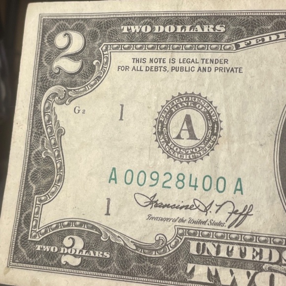 US MINT Other - 1976 Bicentennial Low #A00928400A Two Dollar Bill RARE   #205712142005
